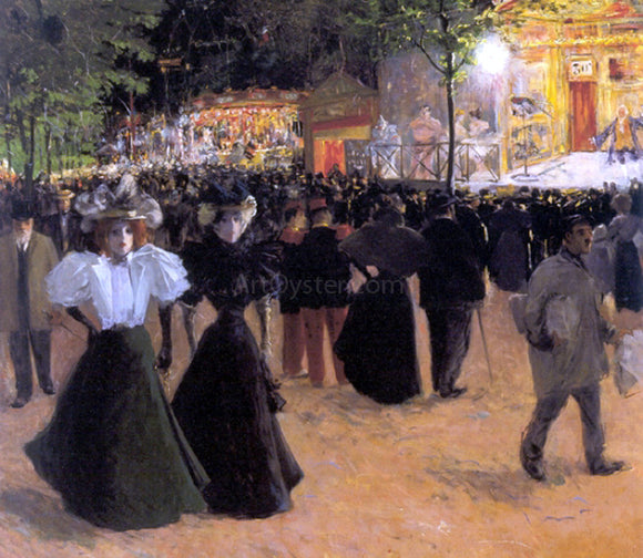  Louis Abel-Truchet La Fete Forain, Place Pigalle - Art Print