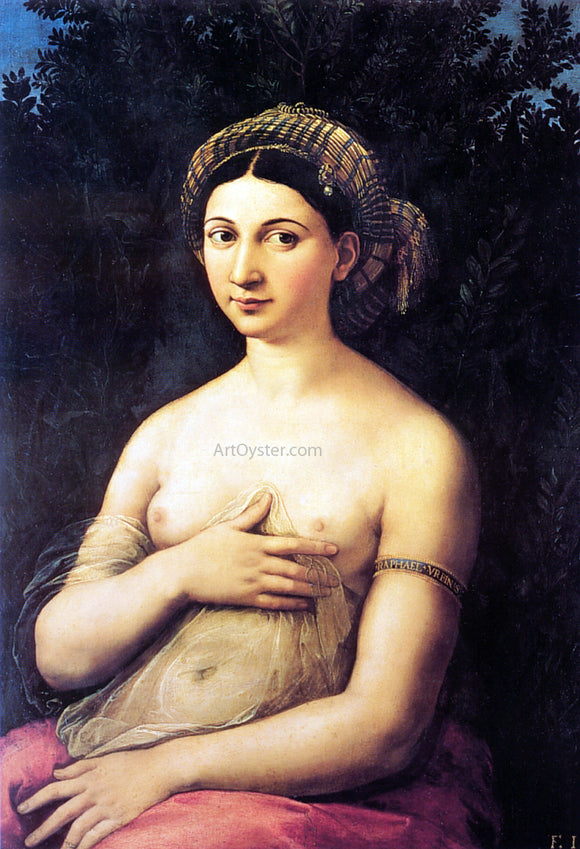  Raphael La Fornarina (also known as Portrait of a Young Woman) - Art Print