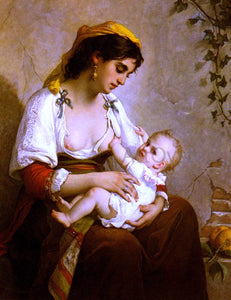  Jules Salles-Wagner La Jeune Mere - Art Print