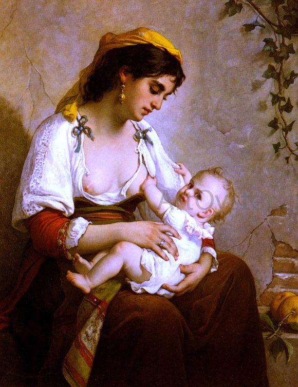  Jules Salles-Wagner La Jeune Mere - Art Print