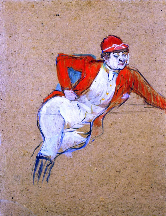  Henri De Toulouse-Lautrec La Macarona in Riding Habit - Art Print