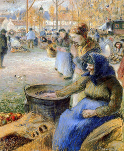  Camille Pissarro La Marchande de Marrons, Fiore de la St. Martin, Pontoise - Art Print