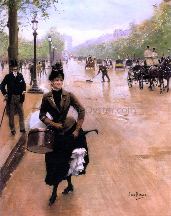  Jean-Georges Beraud La Modiste Sur Les Champs Elysees - Art Print
