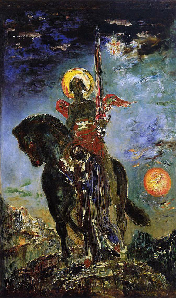  Gustave Moreau La parque et l'ange de la mort - Art Print