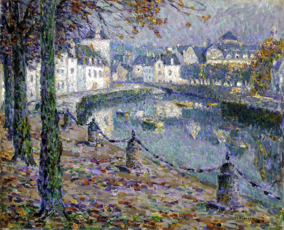  Henri Le Sidaner La petite ville au matin, Quiperle - Art Print