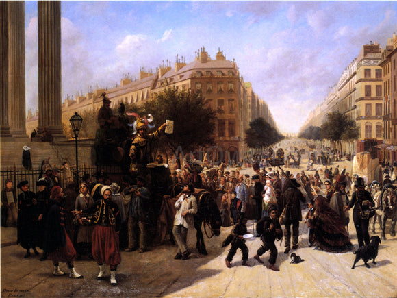  David Jacob Jacobsen La Place de la Madeleine, Paris - Art Print