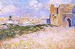  Theo Van Rysselberghe La porte de Monsour El Hay A Meknes, Maroc - Art Print