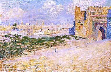  Theo Van Rysselberghe La porte de Monsour El Hay A Meknes, Maroc - Art Print