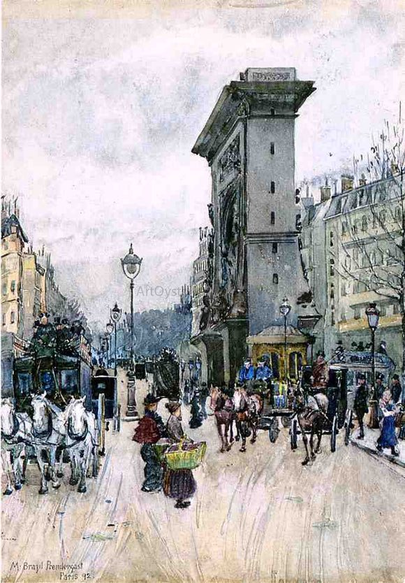  Maurice Prendergast La Porte San Denis - Art Print