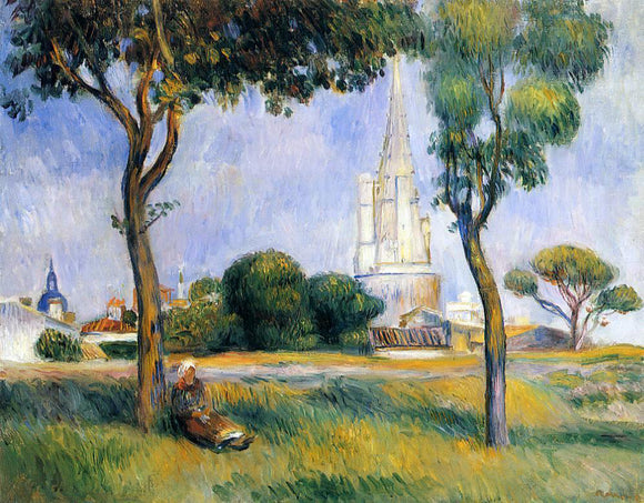  Pierre Auguste Renoir La Poudrerie de la Rochelle - Art Print