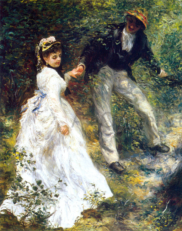  Pierre Auguste Renoir La Promenade - Art Print