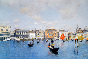  Martin Rico Y Ortega La Riva Degli Schiavoni Dal Bacino Di San Marco - Art Print