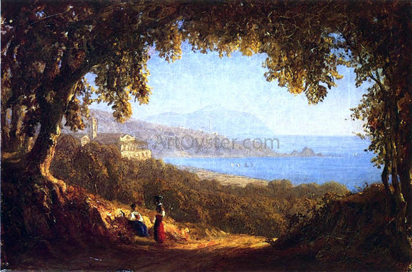  Sanford Robinson Gifford La Riviera di Ponente, Genoa - Art Print