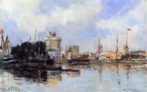  Albert Lebourg La Rochelle, the Harbor, Bright Sky - Art Print