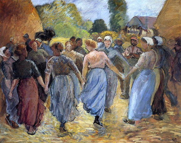  Camille Pissarro La Ronde - Art Print