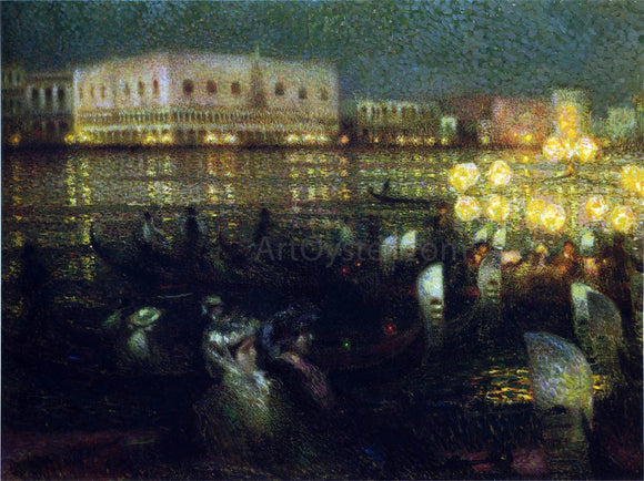  Henri Le Sidaner La Serenade, Venice - Art Print