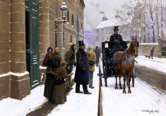  Jean-Georges Beraud La sortie du bourgeois - Art Print