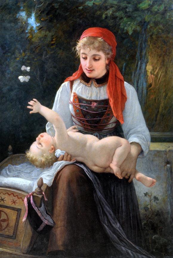  Jules Salles-Wagner La Valaisane - Art Print