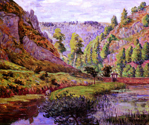 Emile Dezaunay La Vallee de Daoulas - Art Print