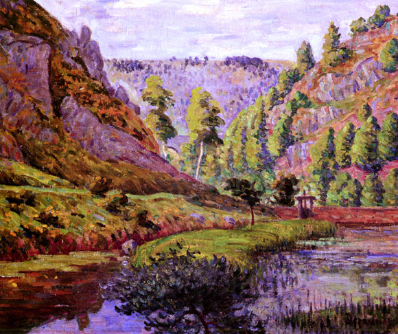  Emile Dezaunay La Vallee de Daoulas - Art Print