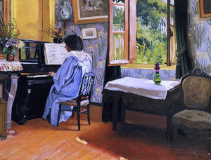  Felix Vallotton A Lady at the Piano - Art Print