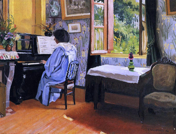  Felix Vallotton A Lady at the Piano - Art Print