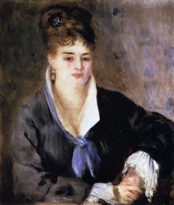  Pierre Auguste Renoir Lady in a Black Dress - Art Print