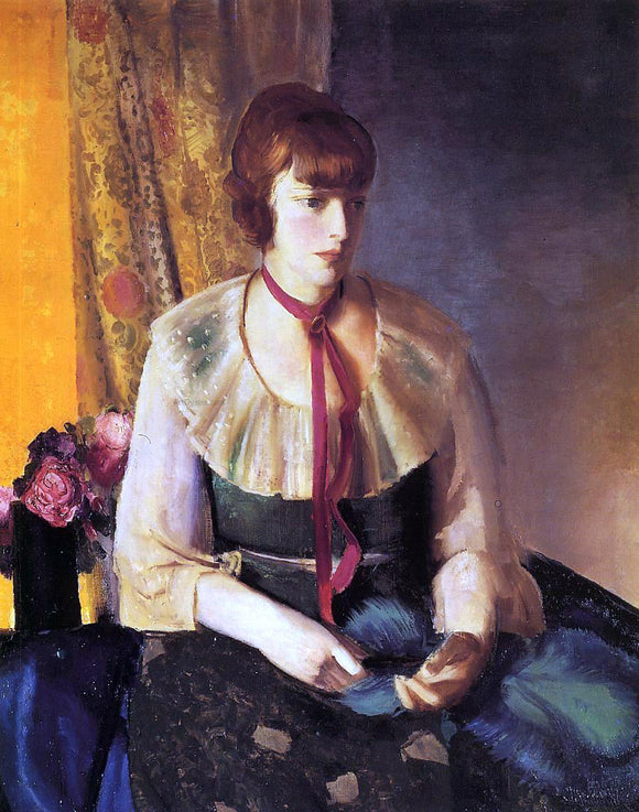  George Wesley Bellows Lady in a Green Dress - Art Print