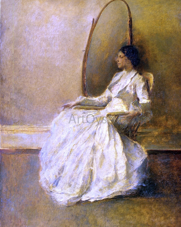  Thomas Wilmer Dewing Lady in White (No. 1) - Art Print