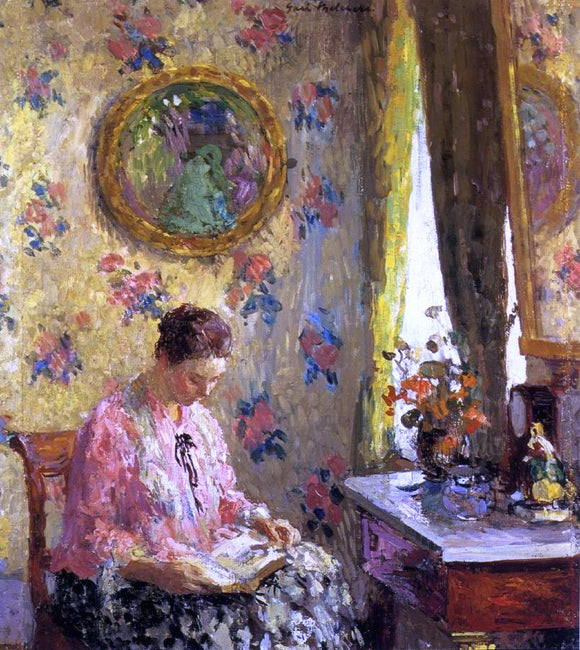  Gari Melchers A Lady Reading - Art Print