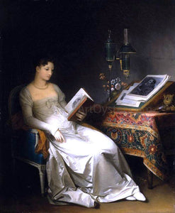  Marguerite Gerard Lady Reading in an Interior - Art Print