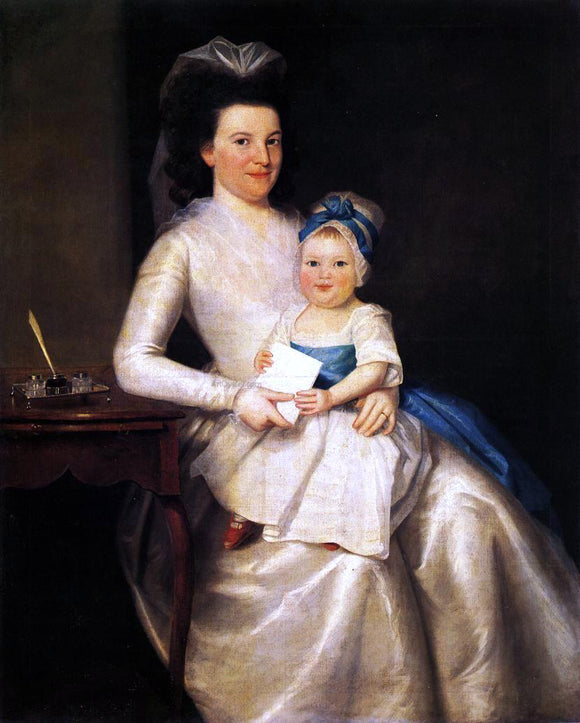  Ralph Earl Lady Williams and Child - Art Print