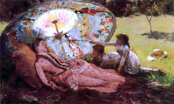  Hamilton Hamilton Lady with a Parasol - Art Print