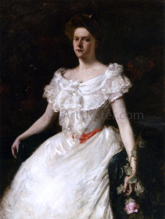  William Merritt Chase Lady with a Rose - Art Print