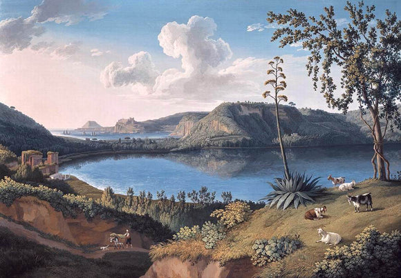  Jacob Philipp Hackert Lago d'Averno - Art Print