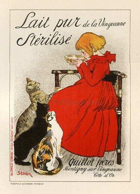  Theophile Alexandre Steinlen Lait pur sterillise de la Vingeanne - Art Print