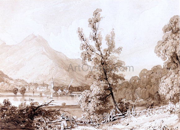  Richard Parkes Bonington Lake Brientz and Interlaken - Art Print