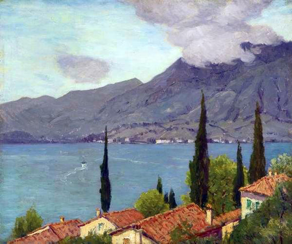  Charles Warren Eaton Lake Como - Art Print