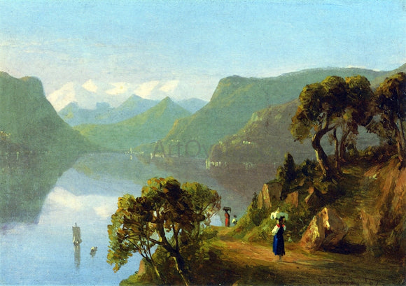  Sanford Robinson Gifford Lake Como - Art Print