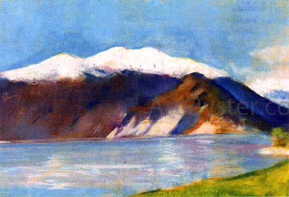  Lesser Ury Lake Garda and Monte Baldo - Art Print