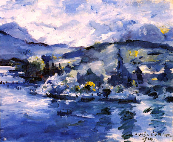  Lovis Corinth Lake Lucerne, Afternoon - Art Print