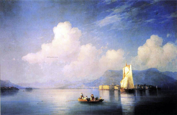  Ivan Constantinovich Aivazovsky Lake Maggiore in the Evening - Art Print
