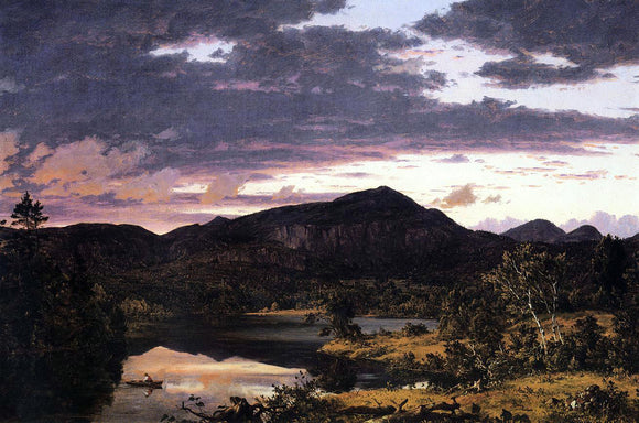 Frederic Edwin Church Lake Scene in Mount Desert - Art Print