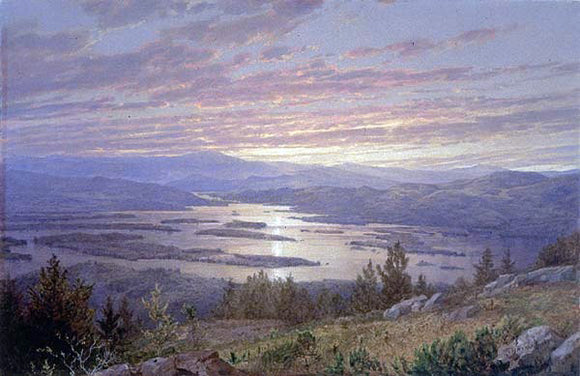  William Trost Richards Lake Squam from Red Hill - Art Print