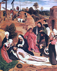  Geertgen Sint Jans Lamentation over the Dead Christ - Art Print