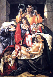  Sandro Botticelli Lamentation over the Dead Christ - Art Print