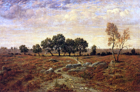  Theodore Rousseau Lande de la Glandee, Forest of Fontainebleau - Art Print