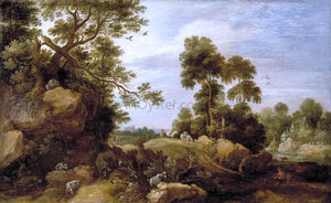  Gillis Claesz D'Hondecoeter Landscape - Art Print