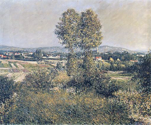  Gustave Caillebotte Landscape at Argenteuil - Art Print