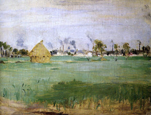  Berthe Morisot Landscape at Gennevilliers - Art Print